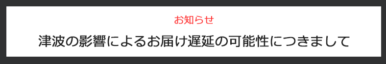 津波の影響による遅延の可能性につきまして