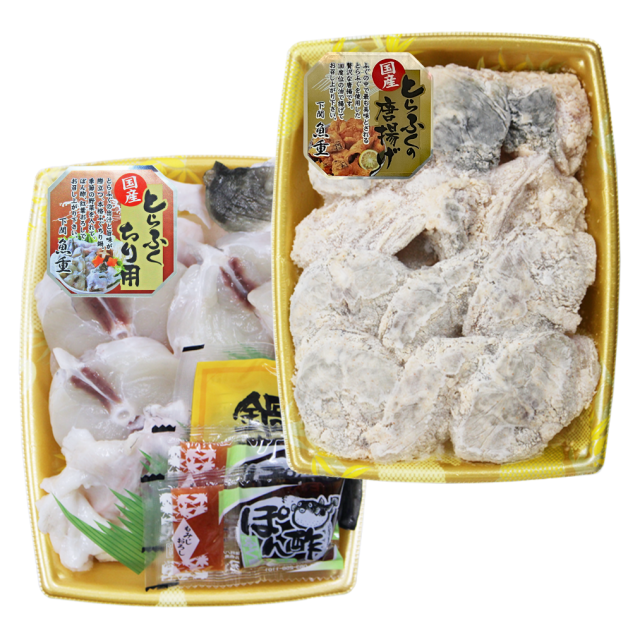 国産とらふぐちり鍋・とらふぐ唐揚